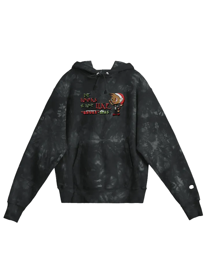 Tie-dye Broke-mas Hoodie product image (1)