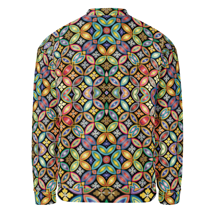 Batik Kawung Purple Bomber Jacket product image (2)