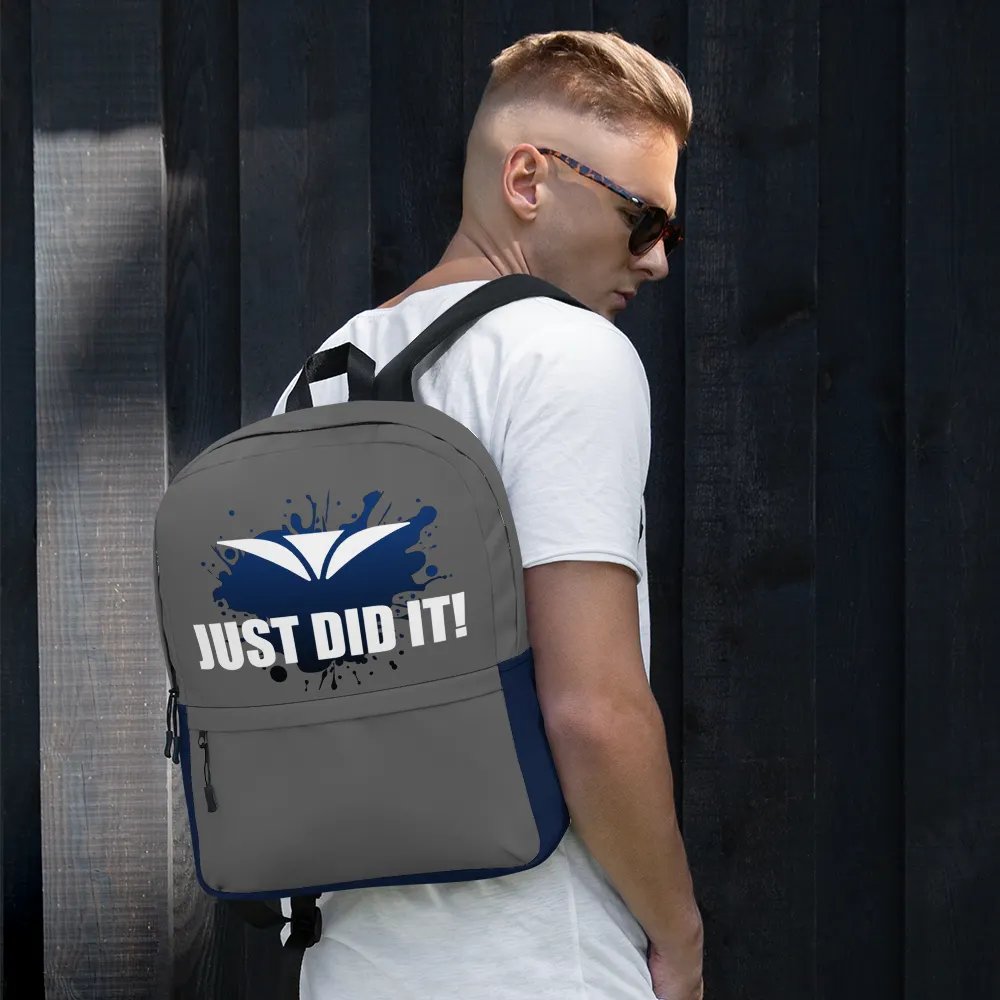 Just Did It! Gray Backpack product image (8)