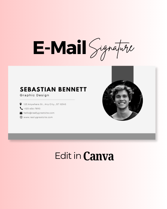 White Modern Minimalist Business Email Signature product image (1)