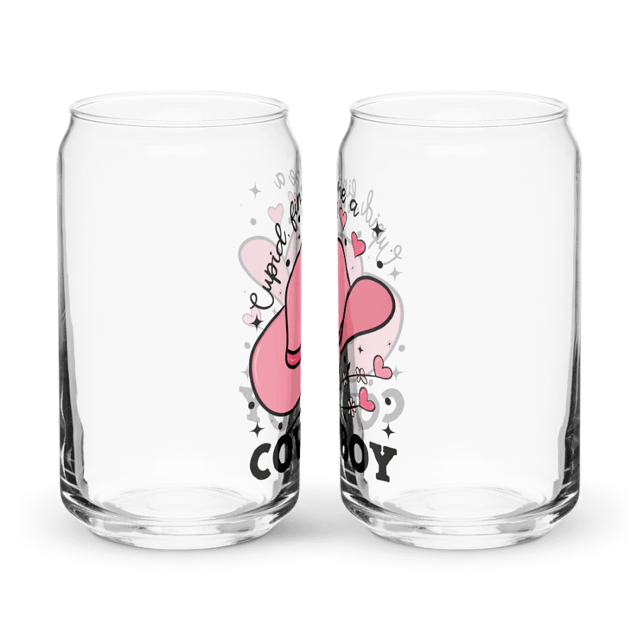 Cupid, Find Me a Cowboy Pink Hat Glass product image (11)