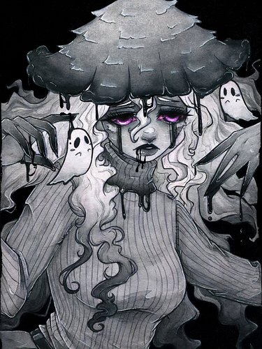 Are you crawling through my dreams? You're the reason I don't sleep 🖤

So happy to have been able to participate in @serendip...