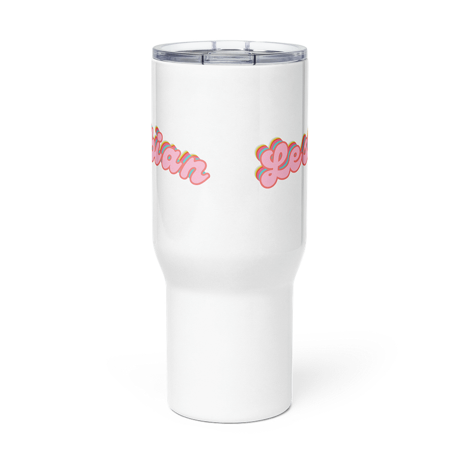LGBTQIAP2S+ 2025, Curved Lesbian, Travel Mug product image (3)