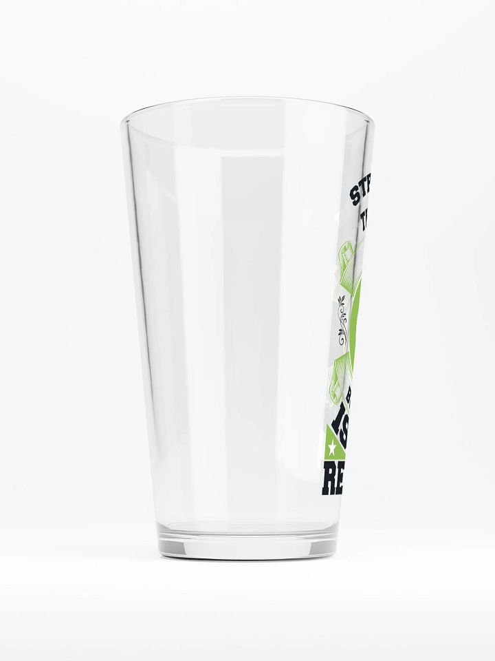 Struggle is the Enemy, but Weed is the Remedy - Shaker Pint Glass product image (2)