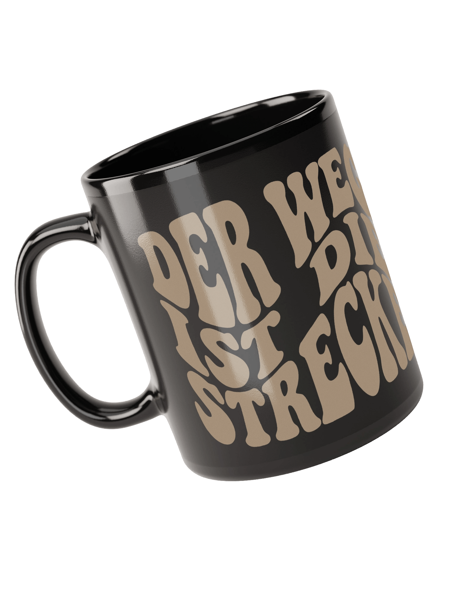 Der Weg ist die Strecke - Tasse Schwarz product image (5)