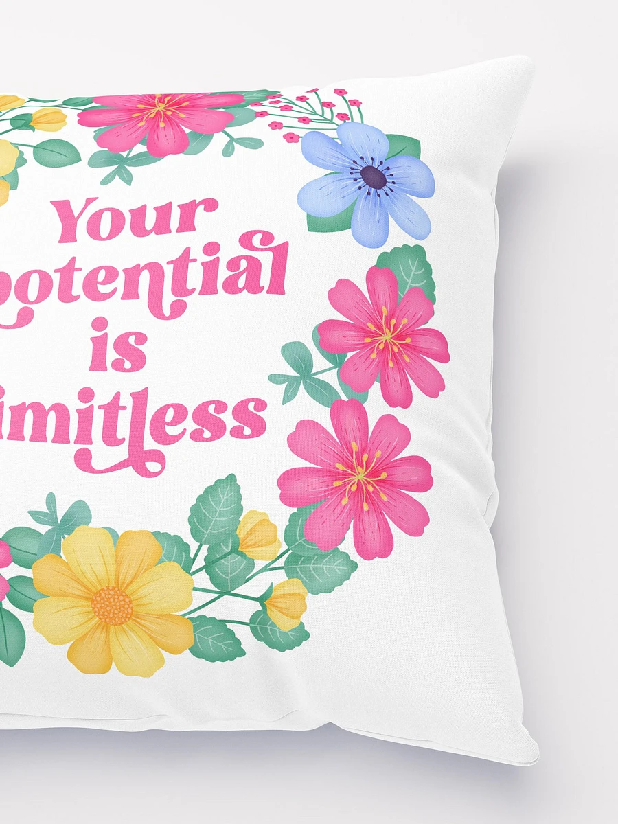 Your potential is limitless - Motivational Pillow White product image (3)