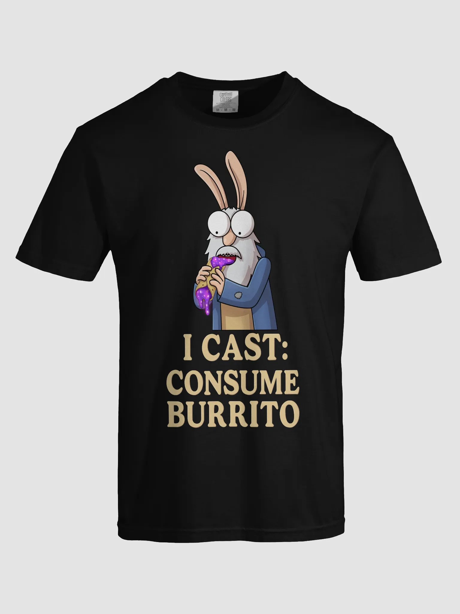 Scroll Guy's Epic Tikka-Wurm Burrito Tee - LIGHT LETTERS product image (59)