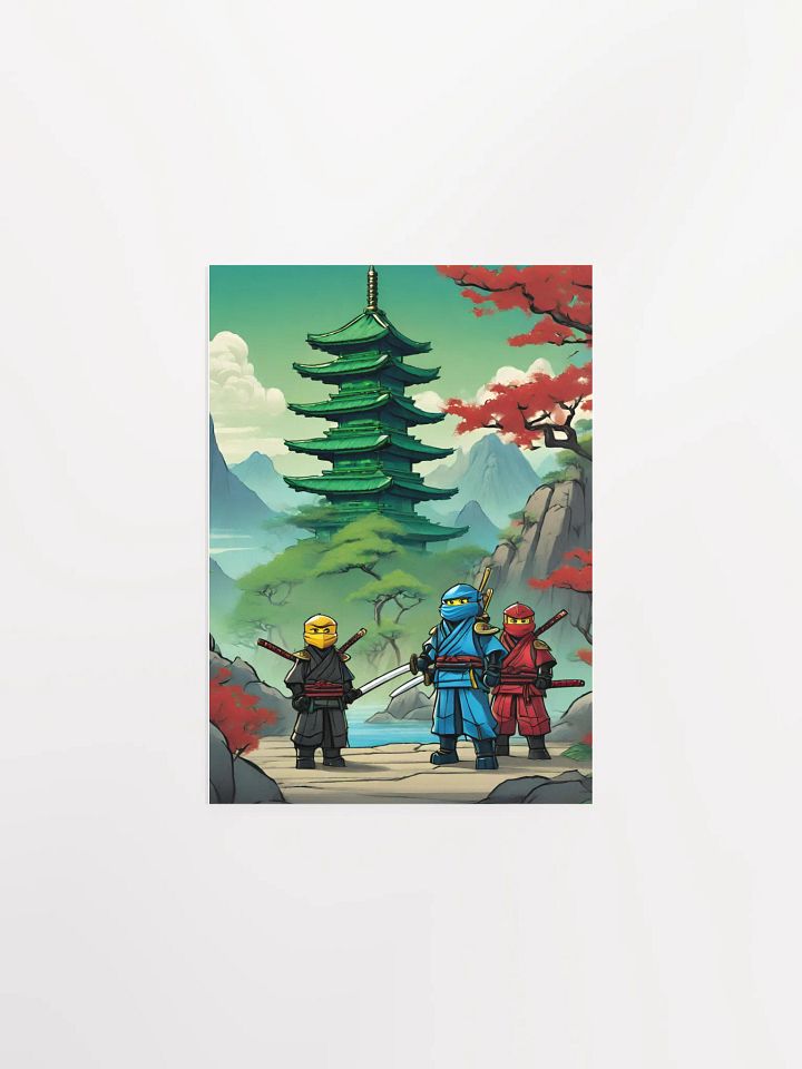 Ninja's on a Mission - wall art Boys Room - Ninja Poster - Ninjago inspired Wall Decoration for Boys product image (1)