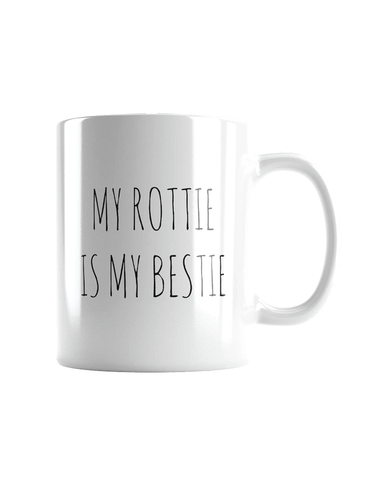 My Rottie Is My Bestie Minimalist Rustic Chic Mug product image (2)