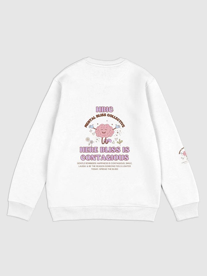 HBIC - Here Bliss Is Contagious Unisex Hoodie Organic Cotton Sweatshirt – Spread Happiness and Positivity product image (2)