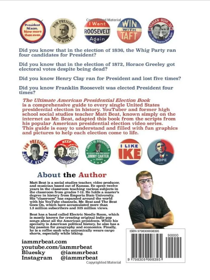 New Edition! (PDF) The Ultimate American Presidential Election Book: Every Presidential Election in American History (1788-2024) PDF Download product image (2)