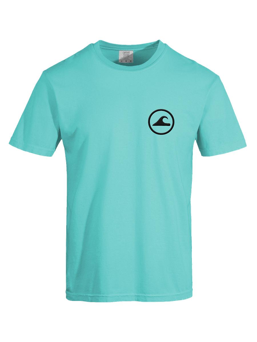 Embroidered Wave Rider Comfort Colors Garment-Dyed Heavyweight T-Shirt (Black-on-Color) product image (27)