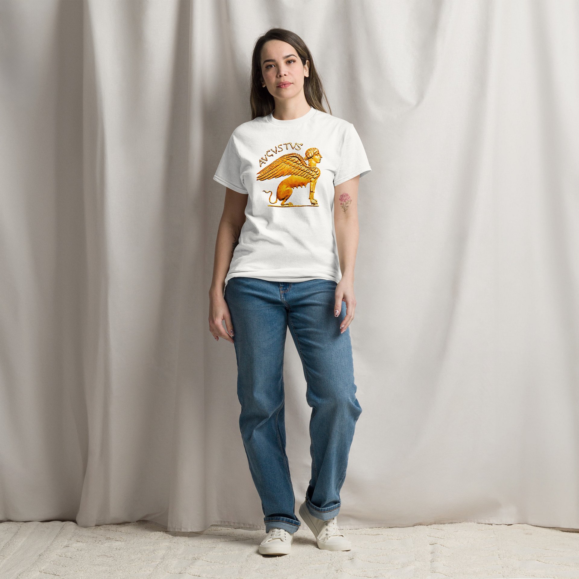 Augustus Octavian Sphinx Ancient Rome 27 BC, White T-Shirt product image (5)
