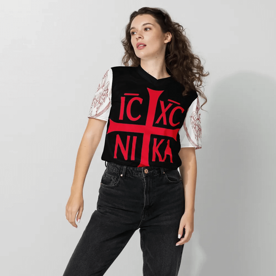 Jesus Christ Conquers All-Over Print Sports Jersey product image (8)
