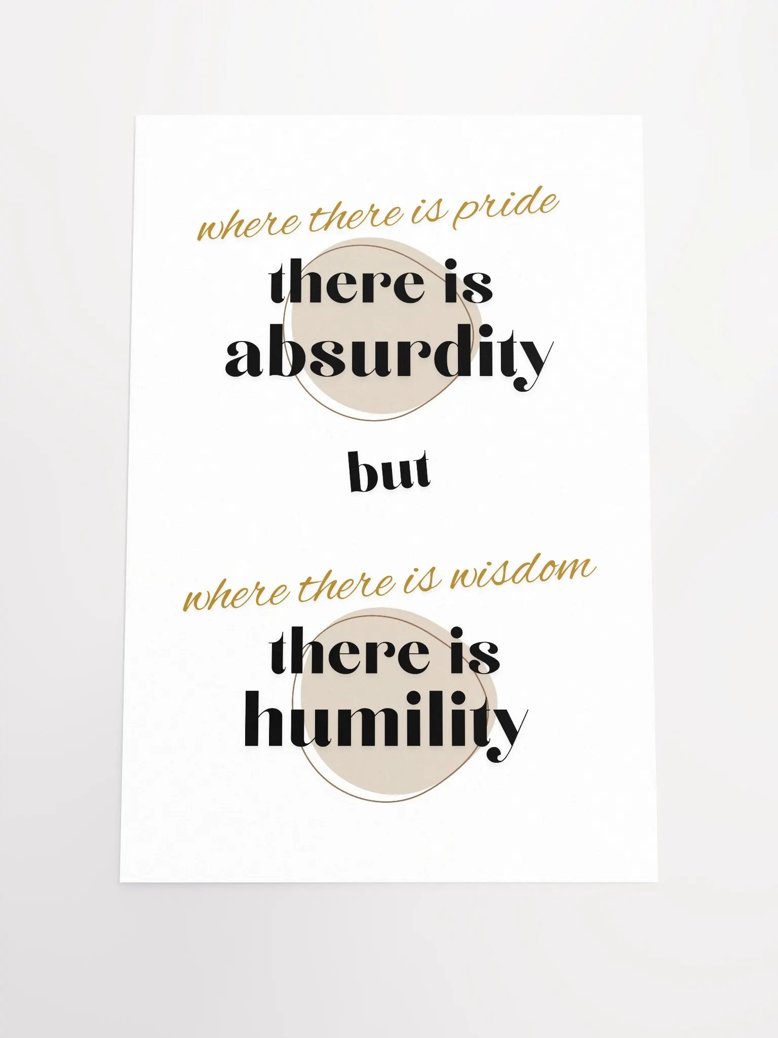 Wisdom & Humility Poster product image (1)