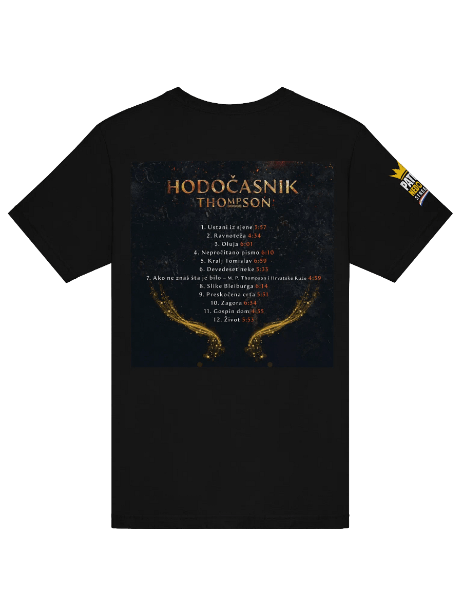Crowned Distressed Logo T-Shirt Thompson Hodočasnik product image (6)