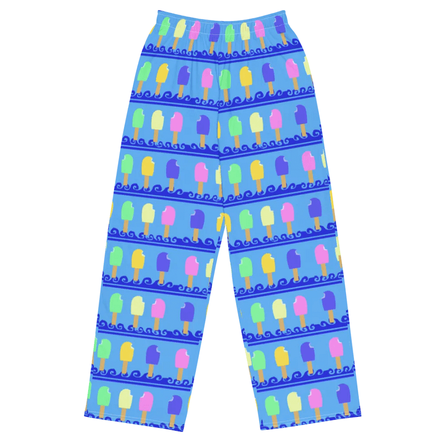 Ice Cream Bars Pattern Wideleg Pants product image (2)