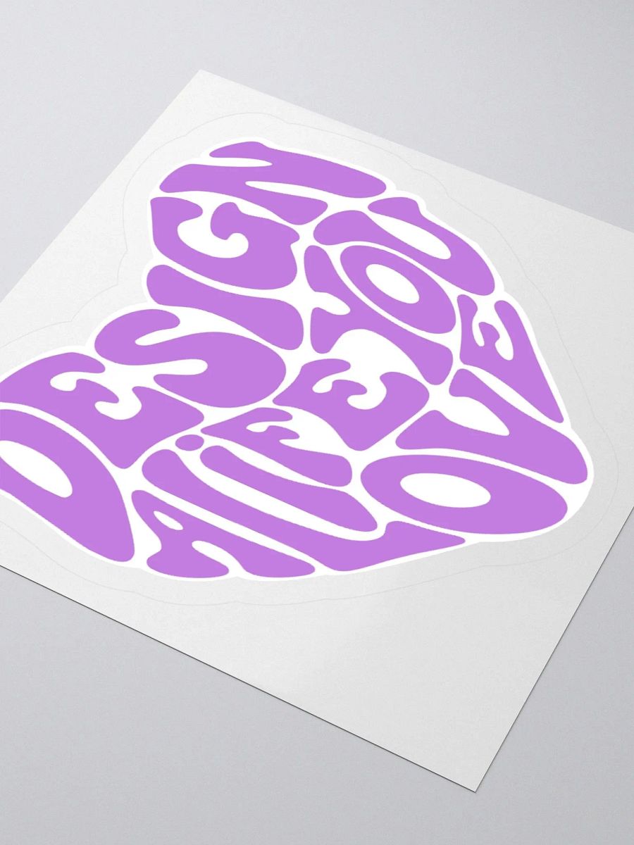 "Design a Life You Love" Purple Kiss-Cut Sticker product image (3)