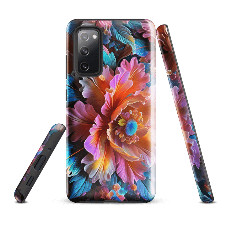 Tough Phone Case for Samsung® - Iridescent Flowers product image (1)