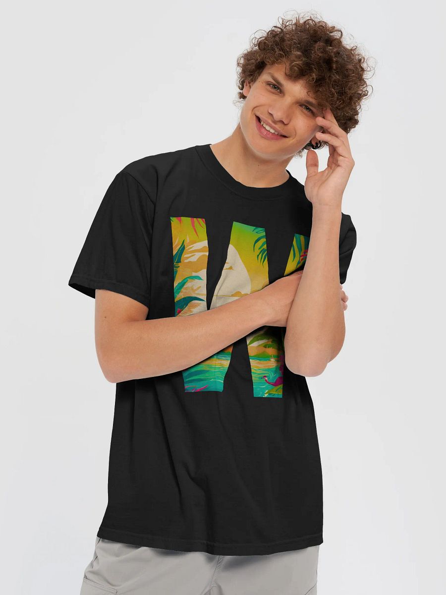 Tropical Sunset Paradise T-Shirt (Letter-W) product image (4)