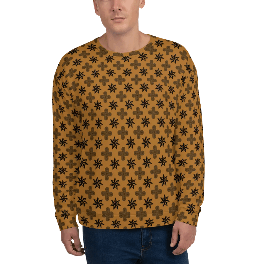 Dark Gold Black designs long sleeve Shirt with product image (3)