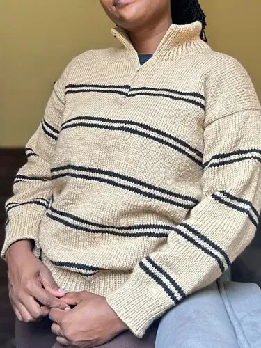 Knit Zipline Sweater Pattern product image (1)