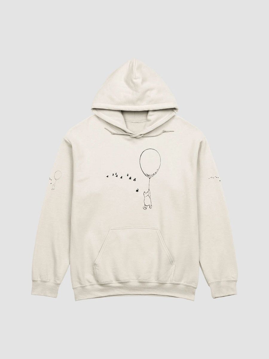 Pooh Bear Floating with the Bees Adult Hoodie product image (2)