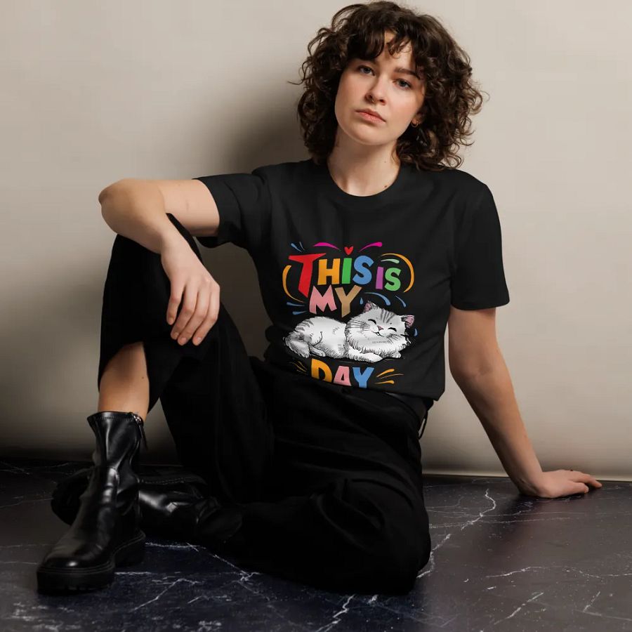 Cheerful Cat day Celebration T-Shirt product image (10)