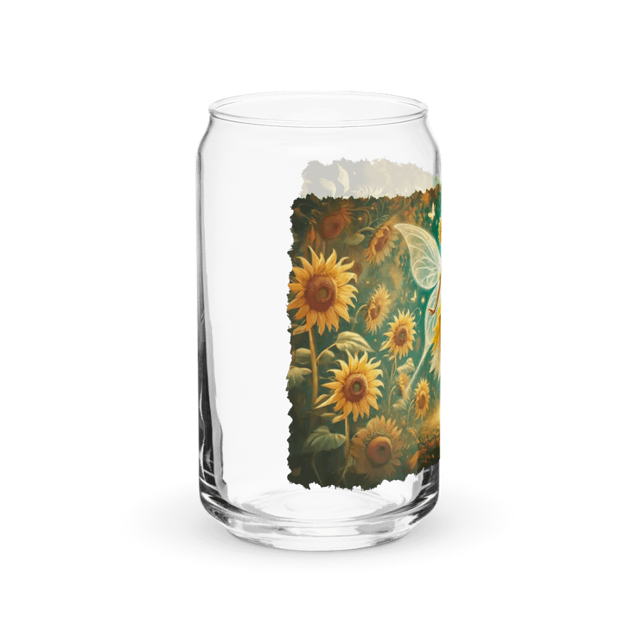 Sunflower Fairy Enchanting Glass with Optional Lid and Straw product image (10)