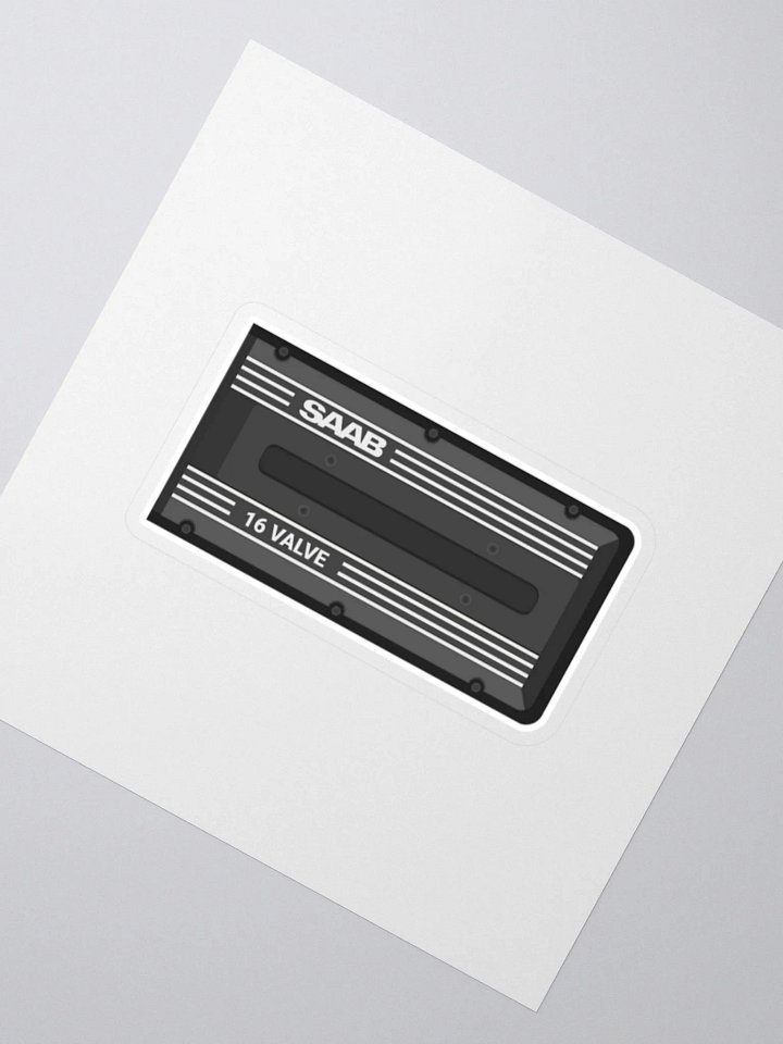 Retro Saab 16 Valve Sticker product image (2)