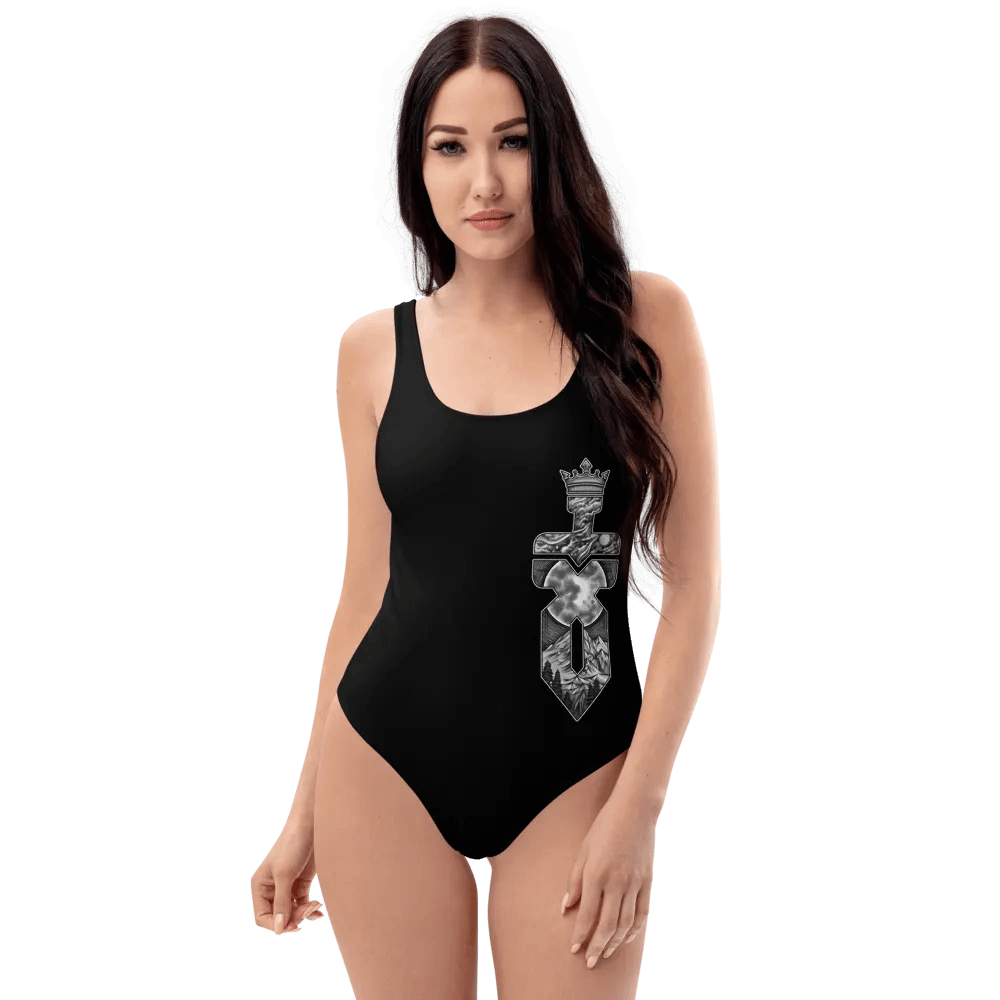 Black and White Logo One Piece Swimsuit - Good Girl product image (1)