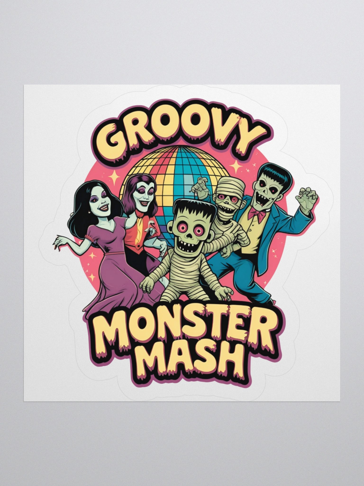 Groovy Monster Mash Kiss Cut Sticker product image (3)