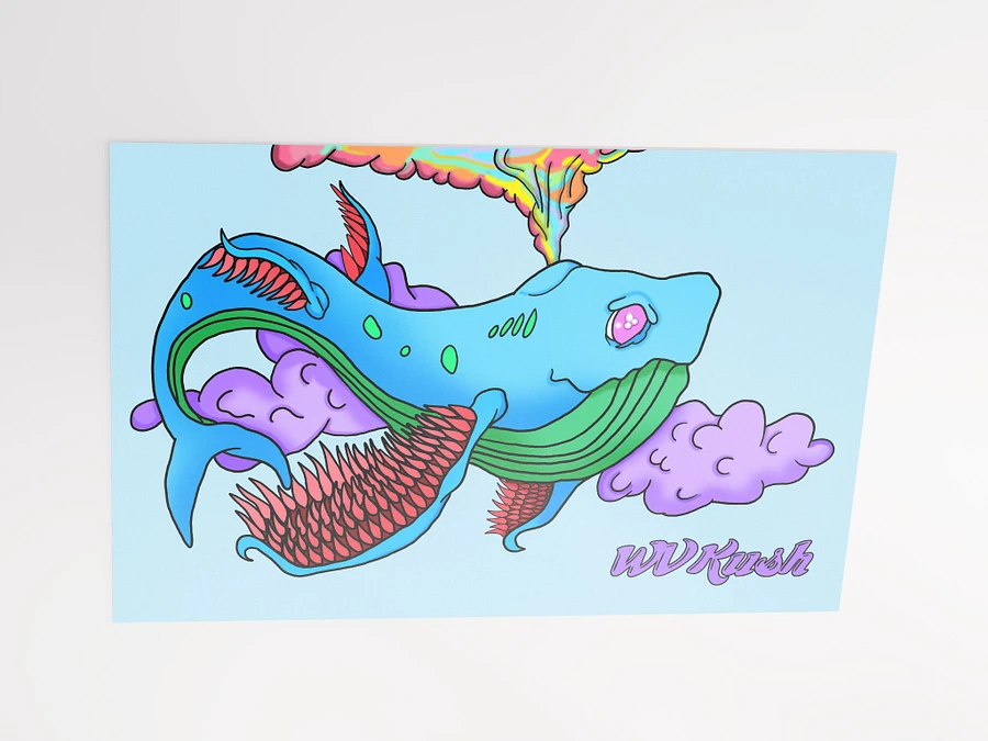 WVKush Flying Whale Matte Poster product image (3)