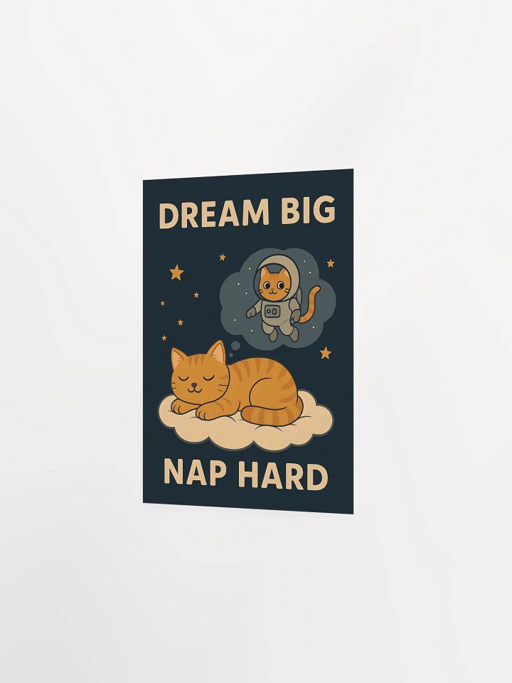 Dream Cute Cat Motivational Poster product image (11)