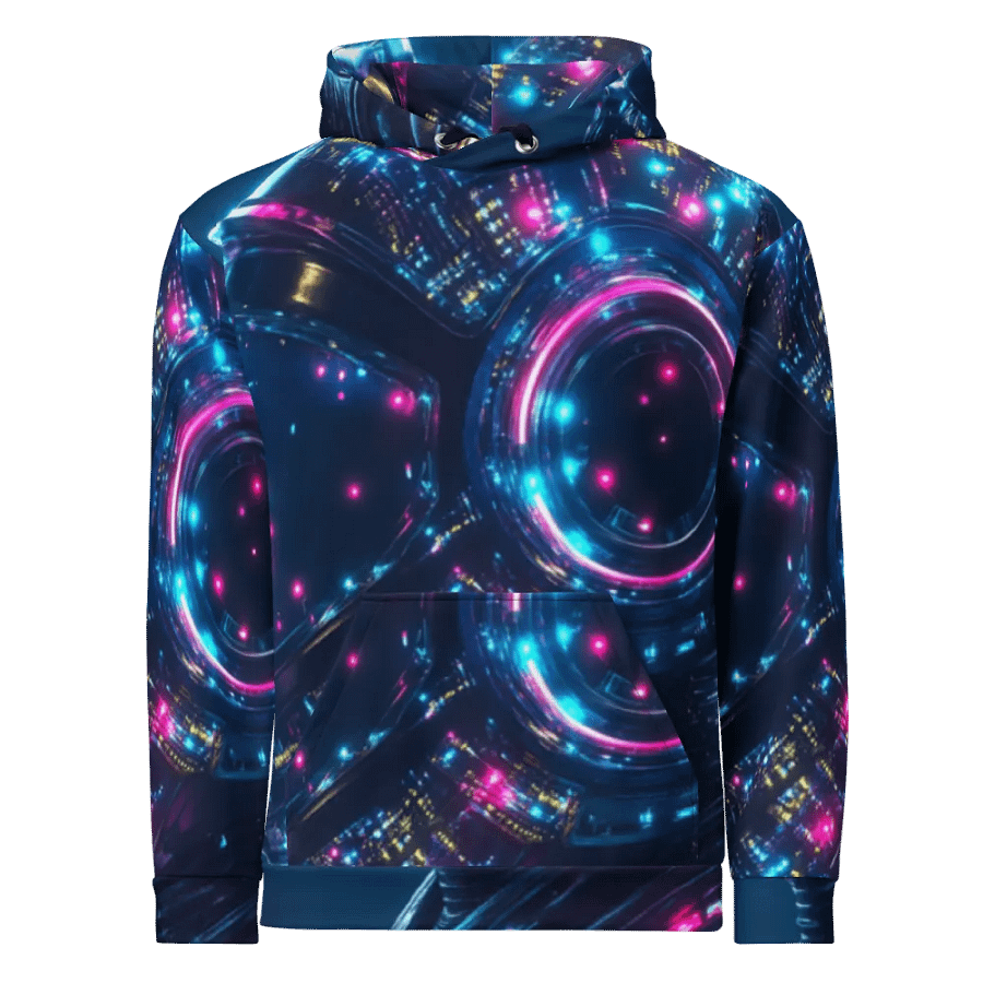 Neon Circuit Unisex Hoodie product image (5)