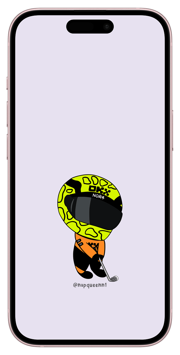 Lando Golfing - Phone Wallpaper product image (1)