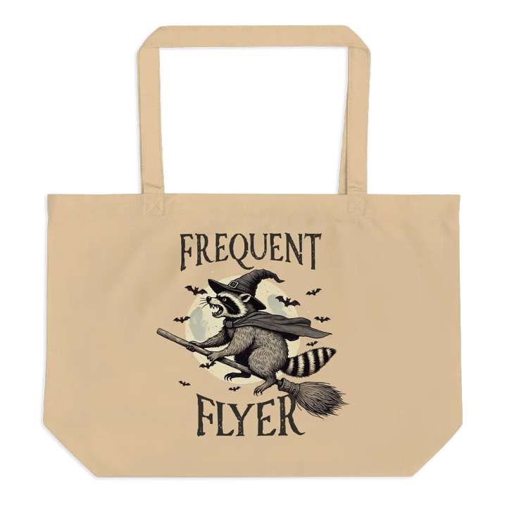 Witchy Raccoon Organic Tote Bag product image (1)