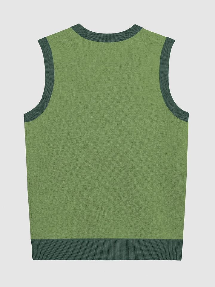 PLEASE DON'T MAKE ME TALK (duotone green) knitwear vest product image (9)