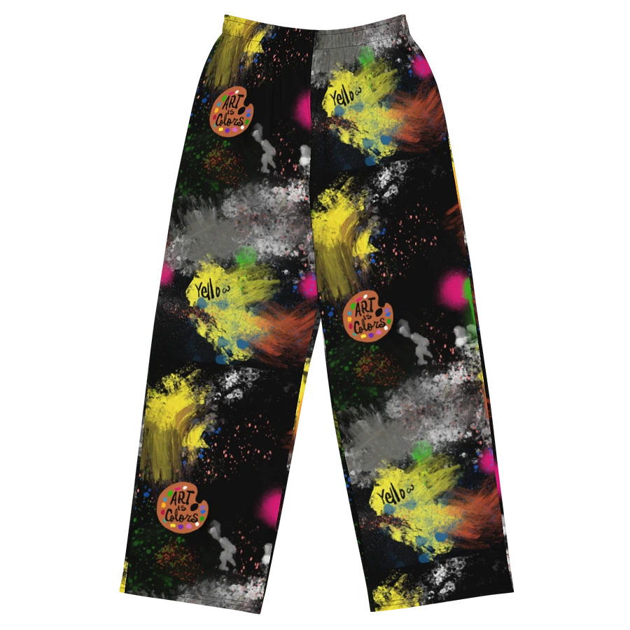 Splatter-Wear #1 Wide Unisex Pants/Black product image (2)