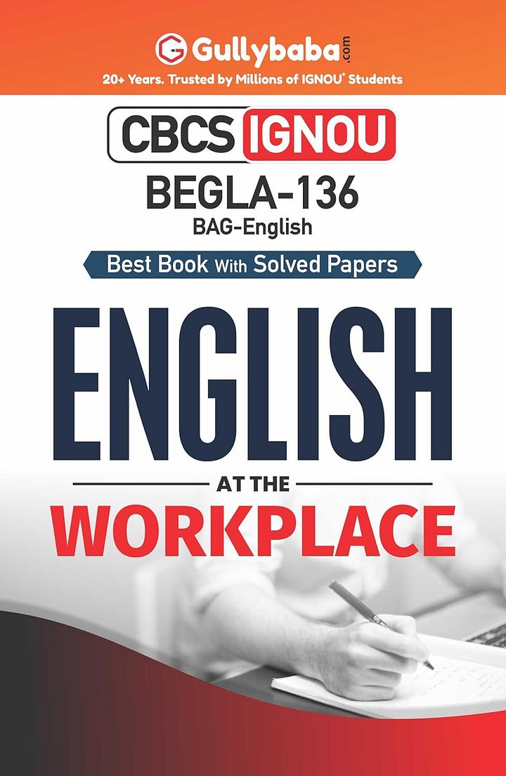 IGNOU BEGLA-136 - English at the Workplace Latest Help Book Edition product image (1)