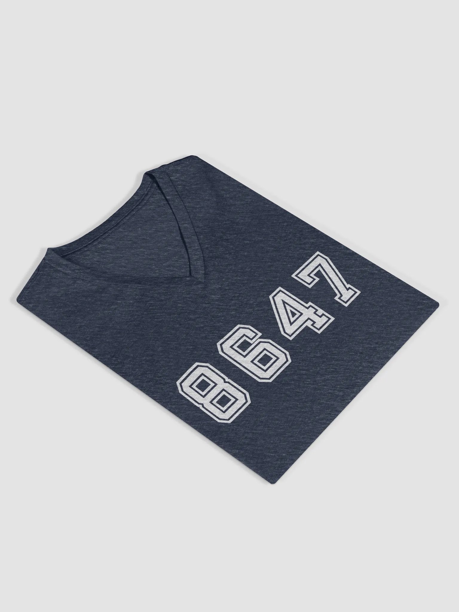 8647 College Relaxed V-Neck T-Shirt A product image (45)