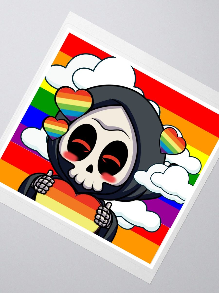 Rectangle Rainbow Pride Sticker product image (2)