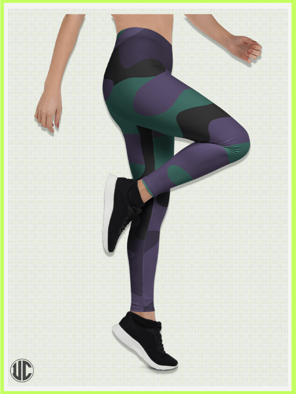 Midnight Purple Camo – Women’s Leggings product image (3)