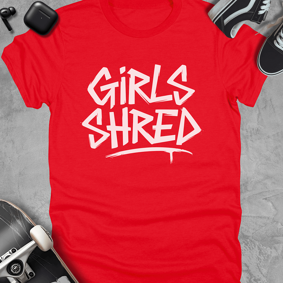Girls shred, Skateboarding kids t-shirt product image (1)
