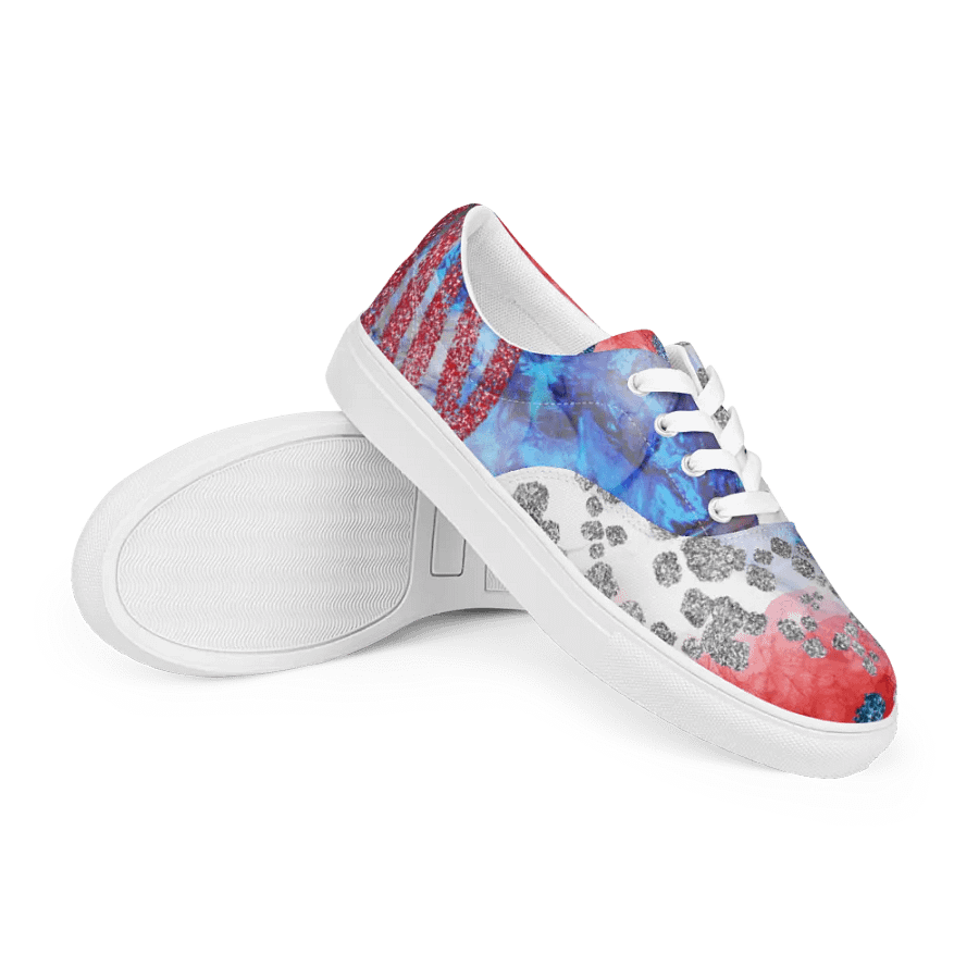 Womens Patriotic Laced Up Shoes product image (10)