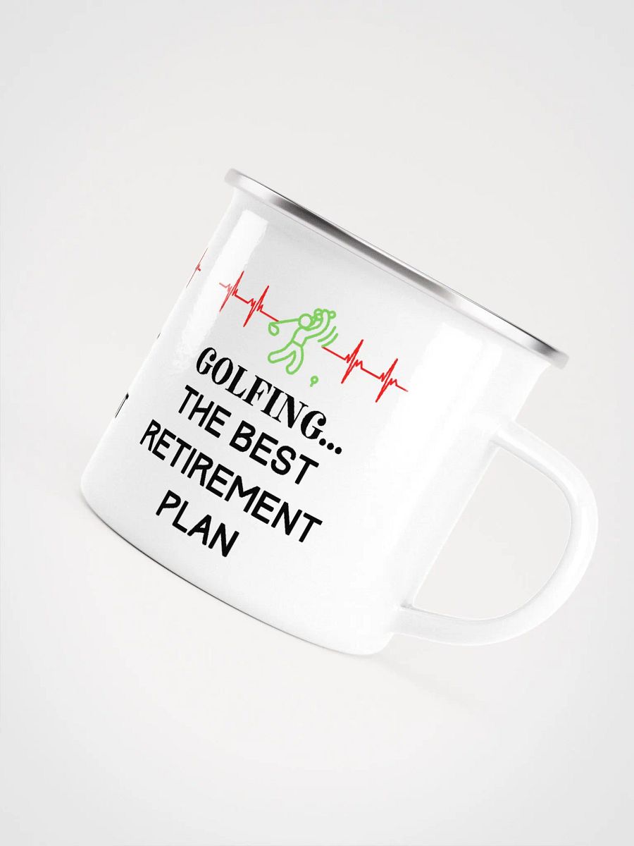 Golfing in Retirement Enamel Mug product image (5)