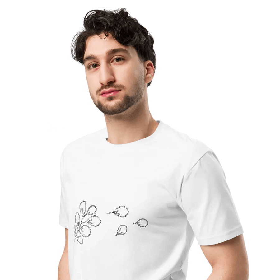 Simple Floral Supreme Comfort Crew Neck T-Shirt product image (19)