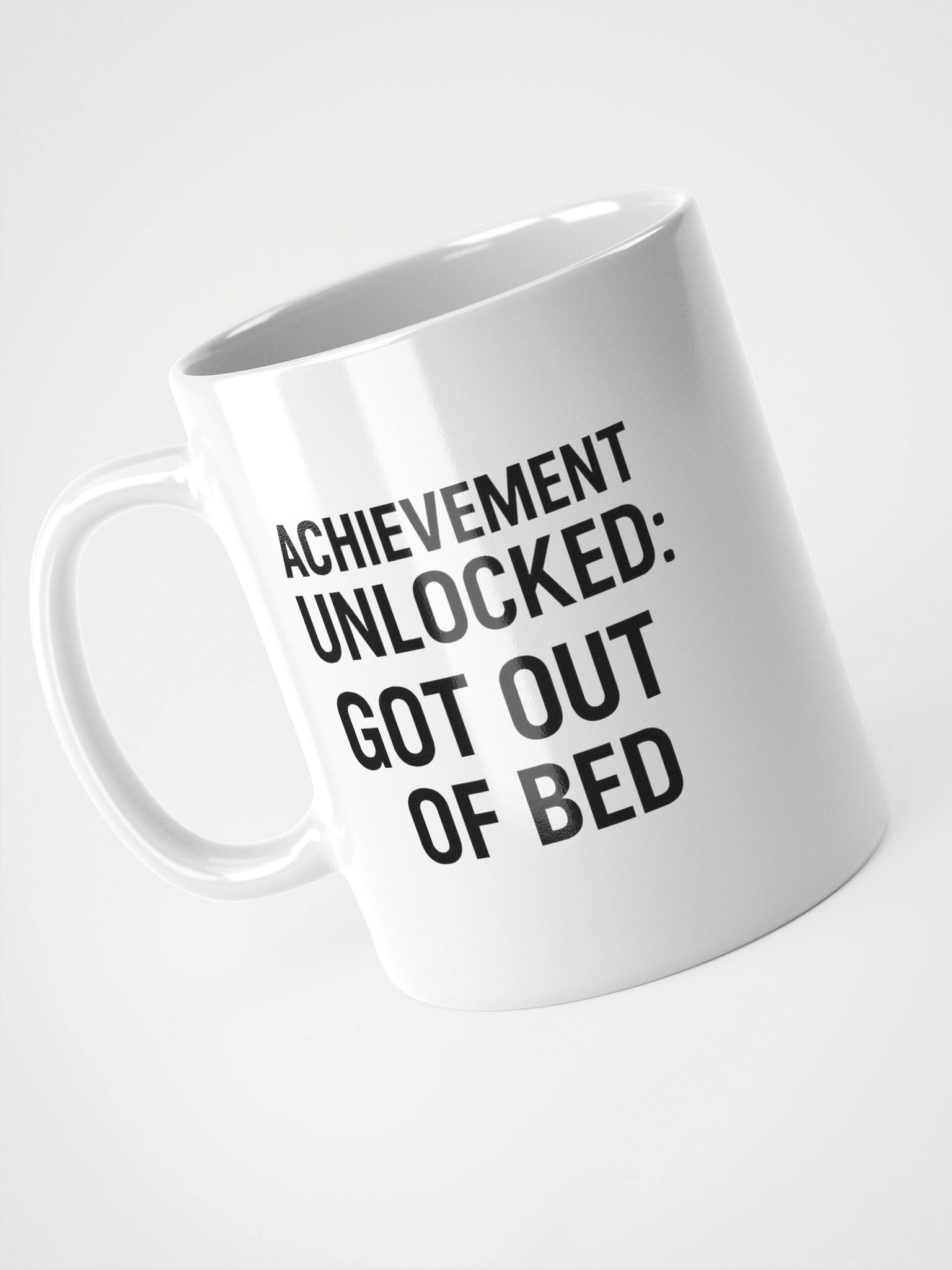 Achievement Unlocked: Got Out of Bed – White Gamer Mug product image (12)