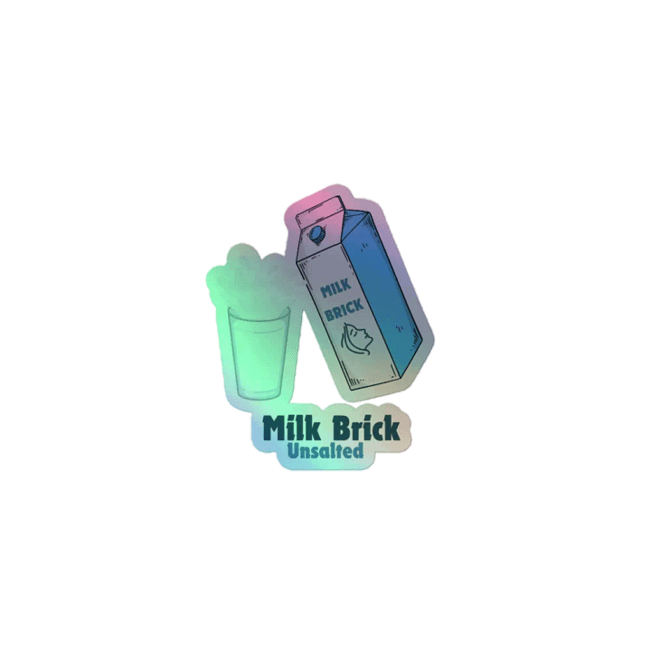 Milk Bricks Holo Sticker product image (1)