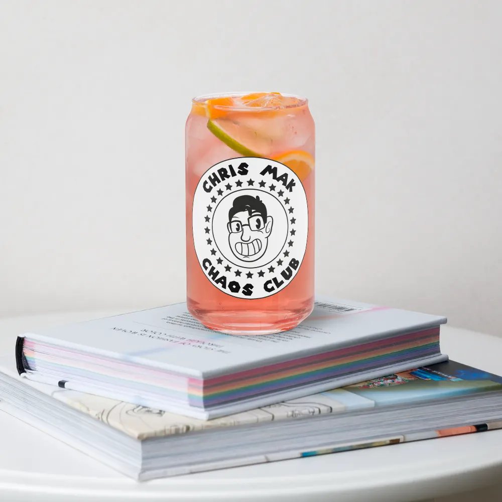 Chaos club glass can cup product image (34)